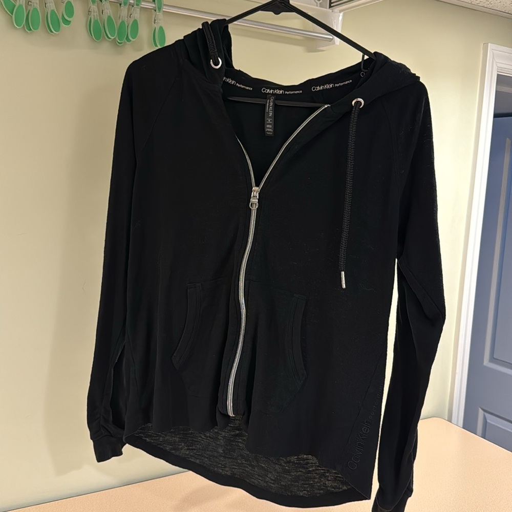 Calvin Klein zip up hood diver zipper size medium